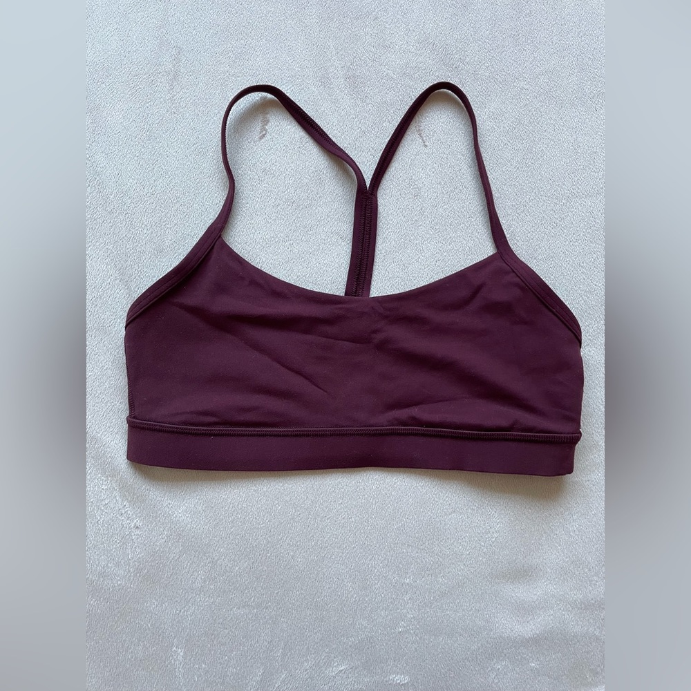 Lululemon Flow Y Bra Size 8 Garnet